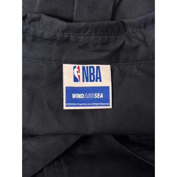 NBA x WIND AND SEA Shirt Large Men San Antonio Spurs Oversized Oxford Made Japan - Picture 9 of 10